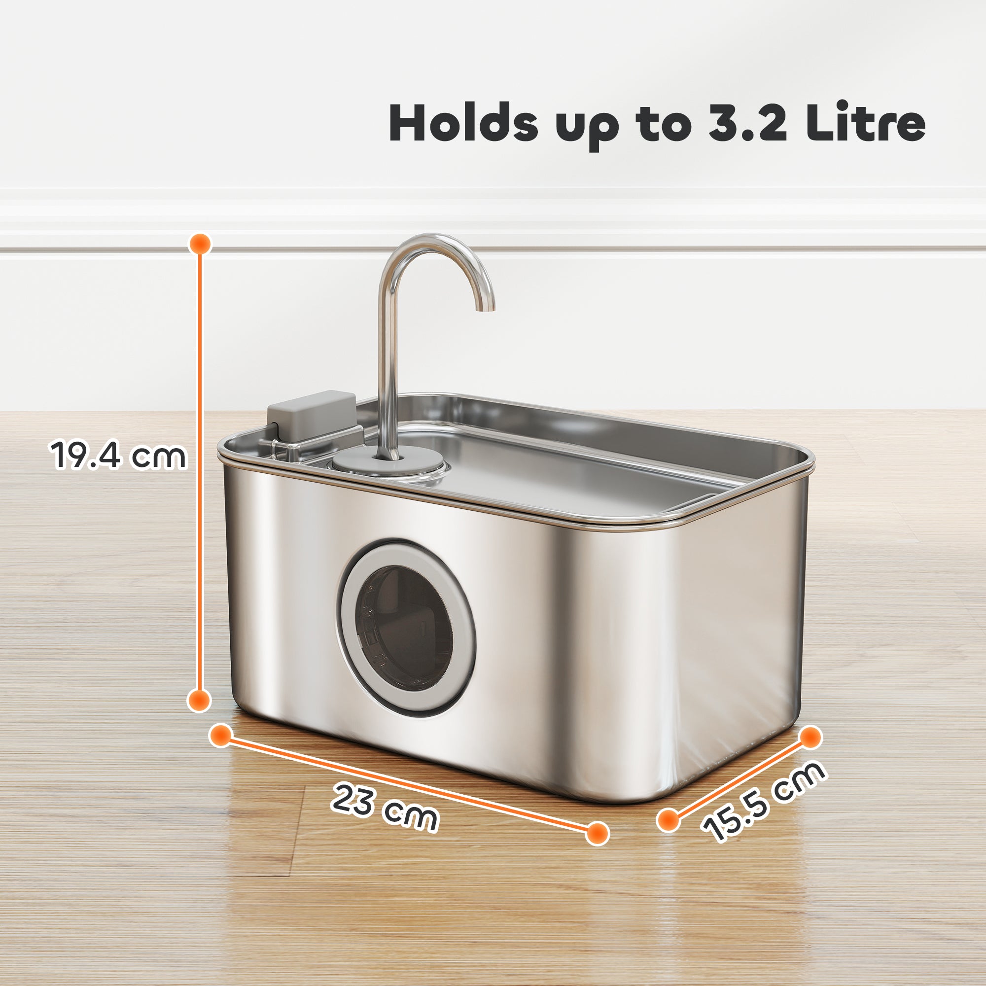Stainless Water Fountain Steel